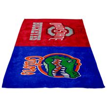 Load image into Gallery viewer, Buckeyes and Gators Blanket no phrase
