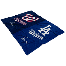 Load image into Gallery viewer, Nationals and Dodgers blanket Ana Sam
