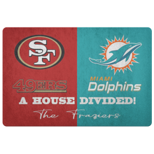 Load image into Gallery viewer, 49ers and Dolphins font 2 The Fraziers