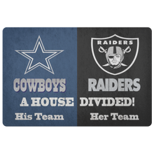 Load image into Gallery viewer, Cowboys and Raiders  font 2 His and Her  team font 2