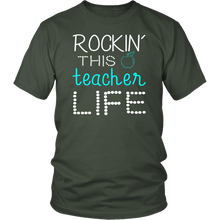Load image into Gallery viewer, Teacher Gift Shirt Teacher Life T Shirt Rocking This Teacher Life T Shirt
