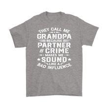Load image into Gallery viewer, Grandpa Shirts They Call Me Grandpa Shirt Partner in Crime Shirt Funny Grandpa Shirt Father's Day Shirt