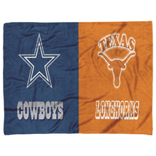 Load image into Gallery viewer, Cowboys and Longhorns Blanket new