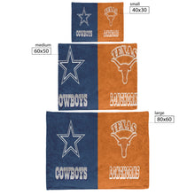 Load image into Gallery viewer, Cowboys and Longhorns Blanket new
