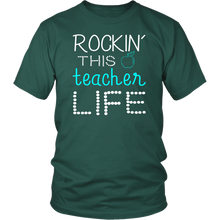 Load image into Gallery viewer, Teacher Gift Shirt Teacher Life T Shirt Rocking This Teacher Life T Shirt