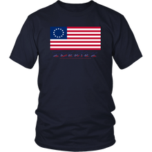 Load image into Gallery viewer, 1776 Betsy Ross Flag Gift Shirt American Flag Shirt 13 Stars American Flag Shirt