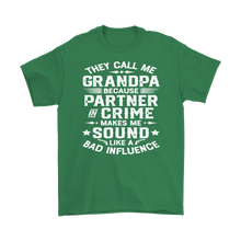Load image into Gallery viewer, Grandpa Shirts They Call Me Grandpa Shirt Partner in Crime Shirt Funny Grandpa Shirt Father's Day Shirt