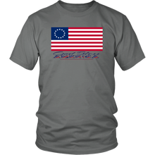 Load image into Gallery viewer, 1776 Betsy Ross Flag Gift Shirt American Flag Shirt 13 Stars American Flag Shirt