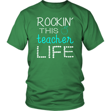 Load image into Gallery viewer, Teacher Gift Shirt Teacher Life T Shirt Rocking This Teacher Life T Shirt