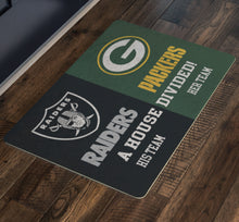 Load image into Gallery viewer, Raiders and Packers COLLEGE FONT HIS AND HER TEAM