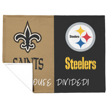 Load image into Gallery viewer, Saints and Steelers Blanket