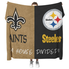 Load image into Gallery viewer, Saints and Steelers Blanket