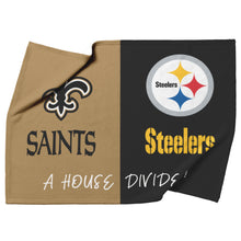 Load image into Gallery viewer, Saints and Steelers Blanket