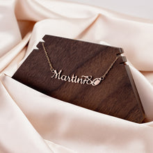 Load image into Gallery viewer, Sports Mom Name Necklace  Basketball, Baseball, Soccer, Tennis, Golf, Football, Volleyball, Track, and Cheer