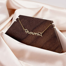 Load image into Gallery viewer, Sports Mom Name Necklace  Basketball, Baseball, Soccer, Tennis, Golf, Football, Volleyball, Track, and Cheer