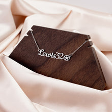 Load image into Gallery viewer, Sports Mom Name Necklace  Basketball, Baseball, Soccer, Tennis, Golf, Football, Volleyball, Track, and Cheer