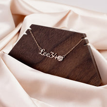 Load image into Gallery viewer, Sports Mom Name Necklace  Basketball, Baseball, Soccer, Tennis, Golf, Football, Volleyball, Track, and Cheer