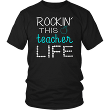 Load image into Gallery viewer, Teacher Gift Shirt Teacher Life T Shirt Rocking This Teacher Life T Shirt