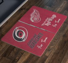 Load image into Gallery viewer, Carolina Hurricanes and Red Wings font 1 bolt Her and His Team