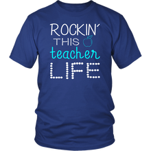 Load image into Gallery viewer, Teacher Gift Shirt Teacher Life T Shirt Rocking This Teacher Life T Shirt