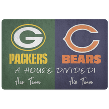 Load image into Gallery viewer, Packers and Bears font 1 Her and His Team
