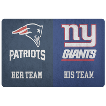 Load image into Gallery viewer, Pats and Giants font 2 her and his team no house divided