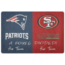 Load image into Gallery viewer, Pats and 49ers font 1 his and her team