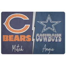 Load image into Gallery viewer, A House Divided Bears and Cowboys Mitch and Angie