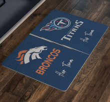 Load image into Gallery viewer, Broncos and Titans font 1 Her and His Team bolt updated no house divided