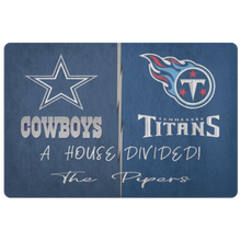 Load image into Gallery viewer, Cowboys and titans font 1 the pipers