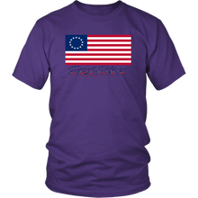 Load image into Gallery viewer, 1776 Betsy Ross Flag Gift Shirt American Flag Shirt 13 Stars American Flag Shirt