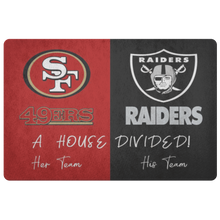 Load image into Gallery viewer, 49ers and Raiders font 1 Her and His Team