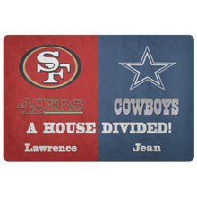 Load image into Gallery viewer, 49ers and Cowboys font 2 Lawrence and Jean font 2 names